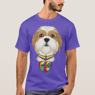 LGBTQ Flag I Gay Pride Flag I Shih Tzu T-Shirt