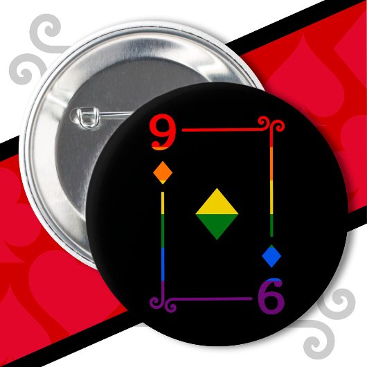 LGBTQ-Flag-Kartenspiel 9 Karton Button