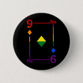 LGBTQ-Flag-Kartenspiel 9 Karton Button (Vorderseite)
