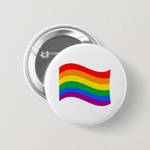 LGBTQ+-Flag mit traditioneller Flagge Button