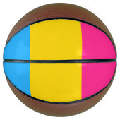 LGBTQ-Flag Pansexual Prilag Basketball (Vorderseite)