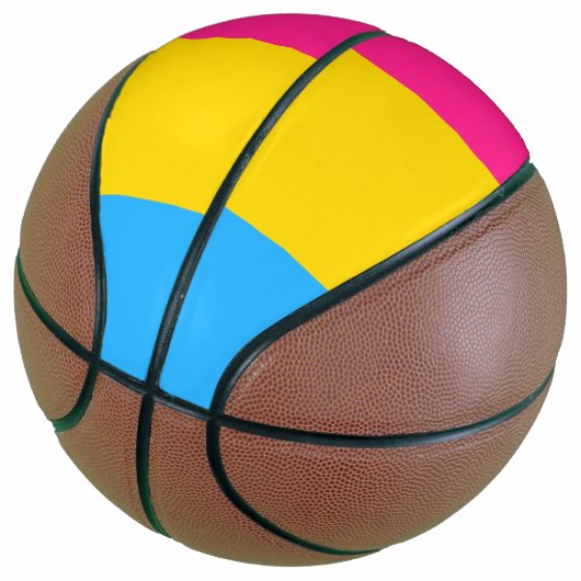 LGBTQ-Flag Pansexual Prilag Basketball (angewinkelt)