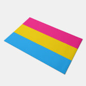 LGBTQ-Flag Pansexual Prilag Fußmatte (Schrägansicht)