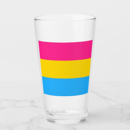 LGBTQ-Flag Pansexual Prilag Glas (Vorderseite)