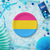 LGBTQ-Flag Pansexual Prilag Pappteller (Party)