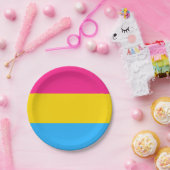 LGBTQ-Flag Pansexual Prilag Pappteller (Party)