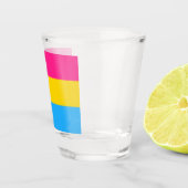 LGBTQ-Flag Pansexual Prilag Schnapsglas (Rechts)