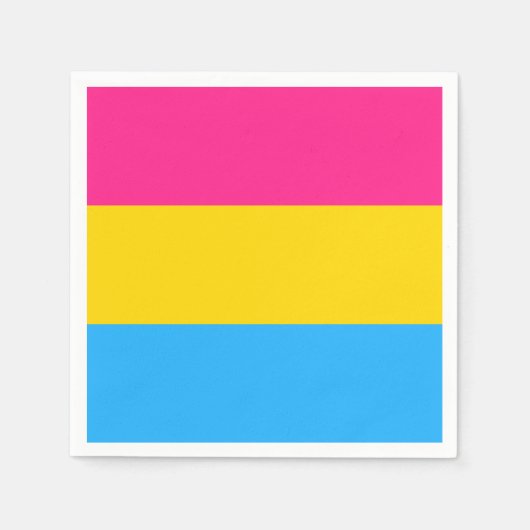 LGBTQ-Flag Pansexual Prilag Serviette (Vorderseite)