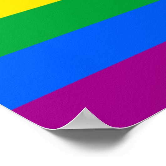 LGBTQ-Flag Poster (Ecke)