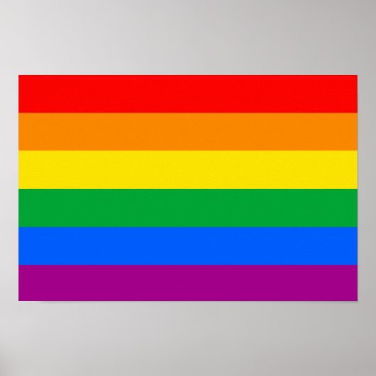 LGBTQ-Flag Poster (Vorne)