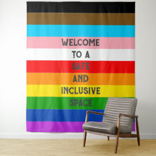 LGBTQ-Flag-Regenbogen mit benutzerdefinierbarer St Wandteppich