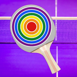 LGBTQ-Flag-Regenbogen-Zielthema Ping Pong Pa Tischtennis Schläger