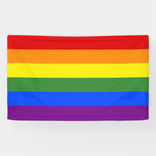 LGBTQ-Flag-Regenbogenstreifen Banner (Horizontal)