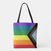 LGBTQ Flag Totbeutel Tasche (Rückseite)