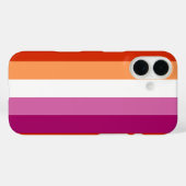 LGBTQ+ Flaggenstreifen für Lesben - Case-Mate iPhone Hülle (Rückseite (Horizontal))