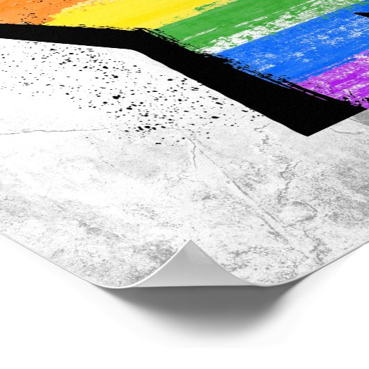 LGBTQ-FORTSCHRITT ERSTE POSTER (Ecke)