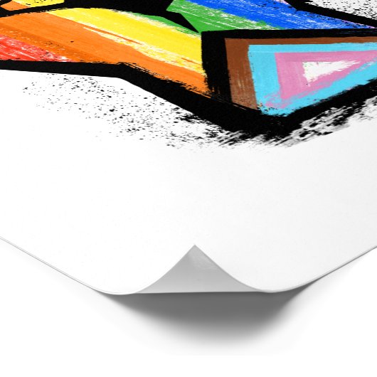 LGBTQ-FORTSCHRITT ERSTE POSTER (Ecke)