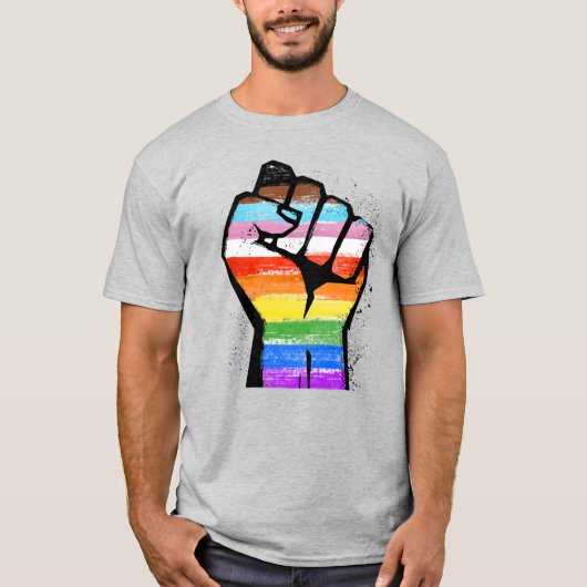 LGBTQ-FORTSCHRITT ERSTE T-Shirt (Vorderseite)