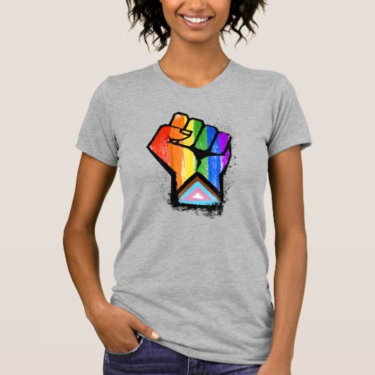 LGBTQ-FORTSCHRITT ERSTE T-Shirt (Vorderseite)