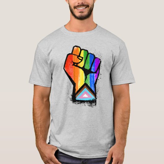 LGBTQ-FORTSCHRITT ERSTE T-Shirt (Vorderseite)