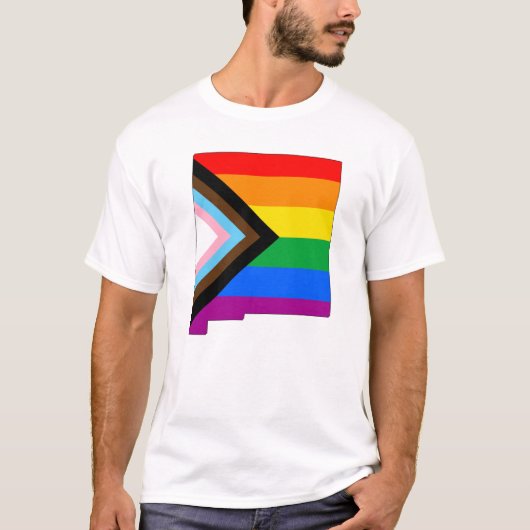 LGBTQ-Fortschrittsbericht des neuen mexikanischen  T-Shirt (Vorderseite)
