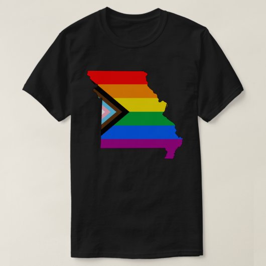 LGBTQ-Fortschrittsbericht für den Staatsstolz Miss T-Shirt (Design vorne)