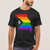 LGBTQ-Fortschrittsbericht für den Staatsstolz Miss T-Shirt (Vorderseite)