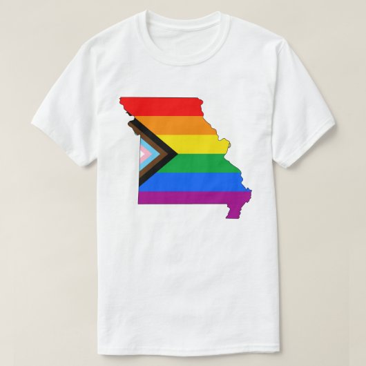 LGBTQ-Fortschrittsbericht für den Staatsstolz Miss T-Shirt (Design vorne)