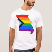 LGBTQ-Fortschrittsbericht für den Staatsstolz Miss T-Shirt (Vorderseite)