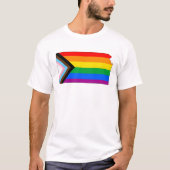 LGBTQ-Fortschrittsbericht für Kansas-Staatsstolz T-Shirt (Vorderseite)