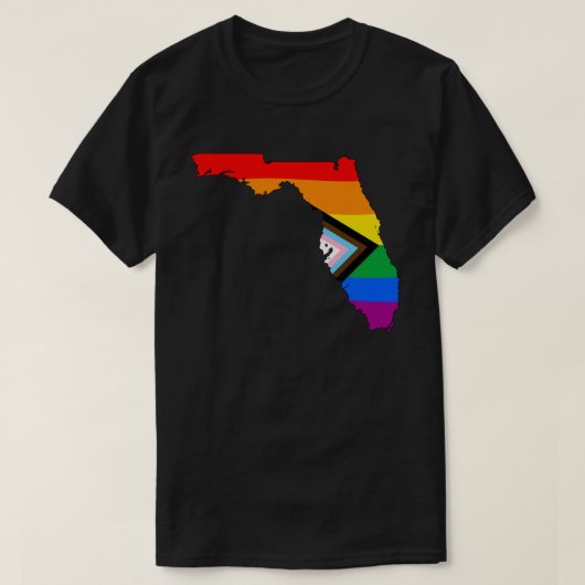 LGBTQ-Fortschrittsbericht für Staatsstolz in Flori T-Shirt (Design vorne)