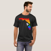 LGBTQ-Fortschrittsbericht für Staatsstolz in Flori T-Shirt (Vorne ganz)