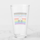 LGBTQ+-Fortschrittsflagge mit zwei Geistern Glas (Rückseite)