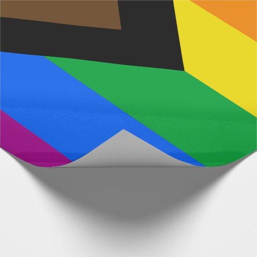 LGBTQ+-Fortschrittsliste Geschenkpapier (Ecke)