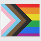 LGBTQ+-Fortschrittsliste Geschenkpapier (Flach)