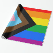LGBTQ+-Fortschrittsliste Geschenkpapier (Ungerollt)