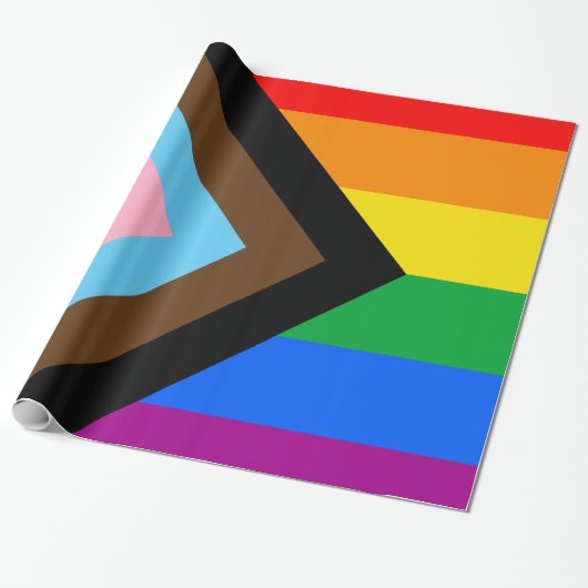 LGBTQ+-Fortschrittsliste Geschenkpapier (Ungerollt)
