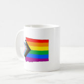 LGBTQ-Fortschrittspass in Washington Staatsstolz Kaffeetasse (Vorderseite Links)