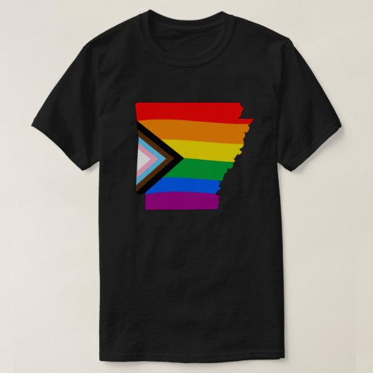 LGBTQ-Fortschrittspreis für Arkansas-Staatsstolz T-Shirt (Design vorne)