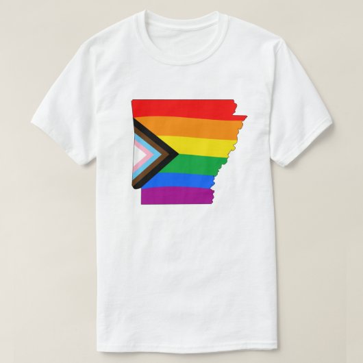 LGBTQ-Fortschrittspreis für Arkansas-Staatsstolz T-Shirt (Design vorne)