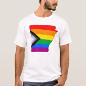 LGBTQ-Fortschrittspreis für Arkansas-Staatsstolz T-Shirt (Vorderseite)