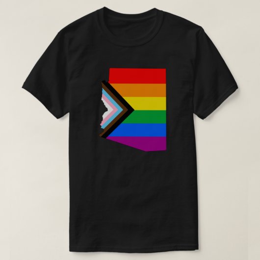 LGBTQ-Fortschrittspreis für den Staatsstolz Arizon T-Shirt (Design vorne)