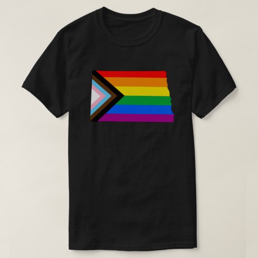 LGBTQ-Fortschrittspreis für den Staatsstolz North T-Shirt (Design vorne)