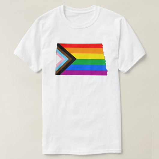 LGBTQ-Fortschrittspreis für den Staatsstolz North  T-Shirt (Design vorne)