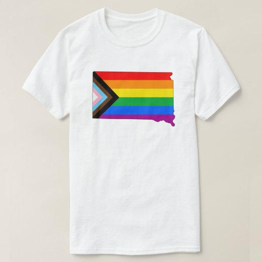 LGBTQ-Fortschrittspreis für den Staatsstolz South  T-Shirt (Design vorne)