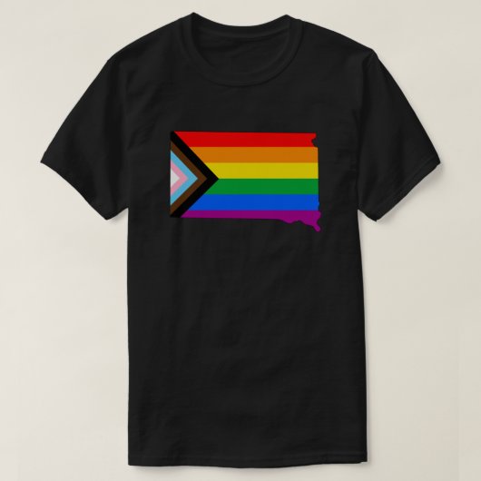 LGBTQ-Fortschrittspreis für den Staatsstolz South  T-Shirt (Design vorne)