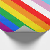 LGBTQ+-Fortschrittspreispapier Geschenkpapier (Ecke)