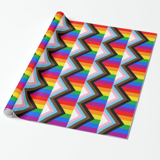 LGBTQ+-Fortschrittsstolz Geschenkpapier (Ungerollt)