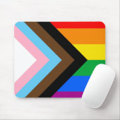 LGBTQ+-Fortschrittsstolz Mousepad (Mit Mouse)