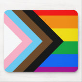 LGBTQ+-Fortschrittsstolz Mousepad (Vorne)